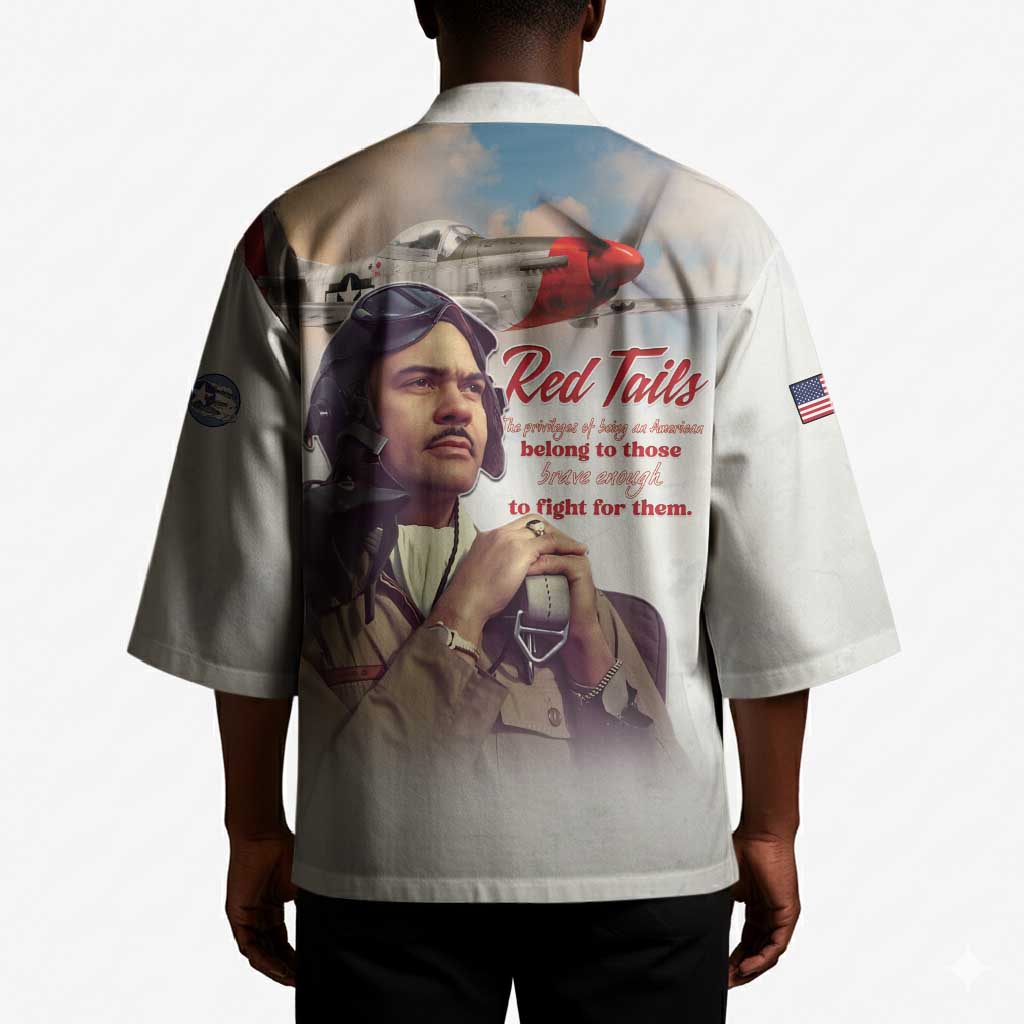 Tuskegee Airmen Red Tails Kimono Brave Enough to Fight