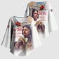 Tuskegee Airmen Red Tails Kimono Sleeve Blouse Brave Enough to Fight