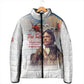 Tuskegee Airmen Red Tails Padded Jacket Brave Enough to Fight