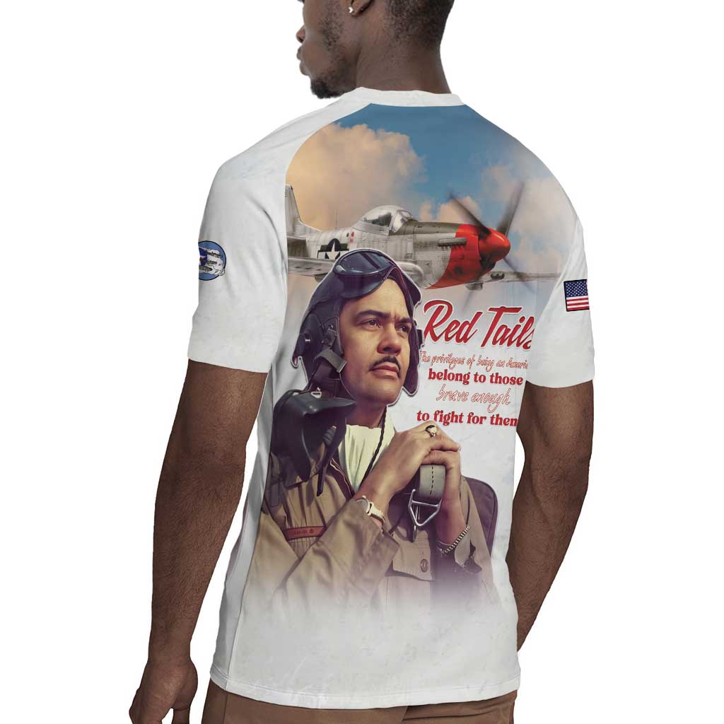 Sky Leaders of WWII Rugby Jersey Red Tails Tuskegee Tribute - African Pride