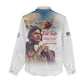 Sky Leaders of WWII Women Casual Shirt Red Tails Tuskegee Tribute - African Pride