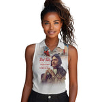 Sky Leaders of WWII Women Sleeveless Polo Shirt Red Tails Tuskegee Tribute - African Pride
