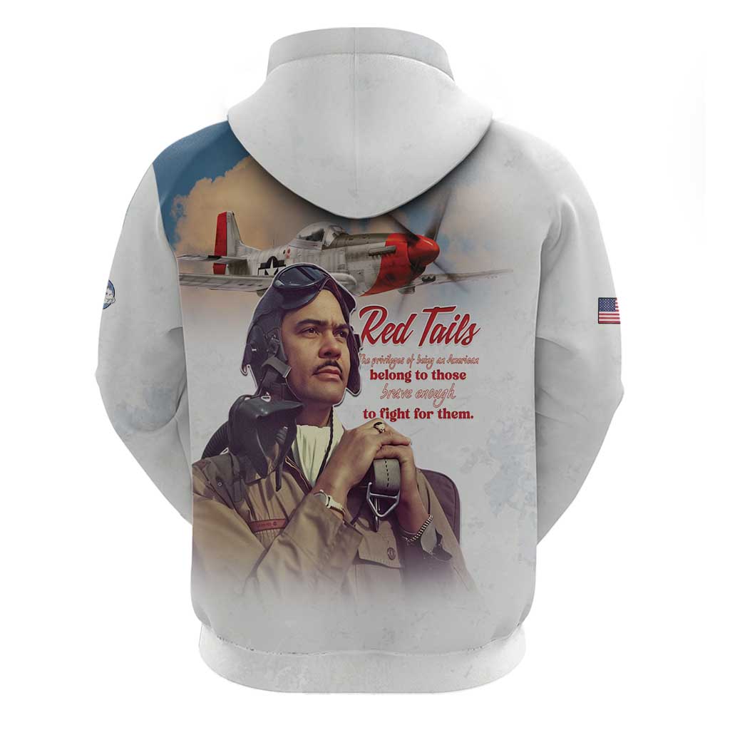 Sky Leaders of WWII Zip Hoodie Red Tails Tuskegee Tribute - African Pride