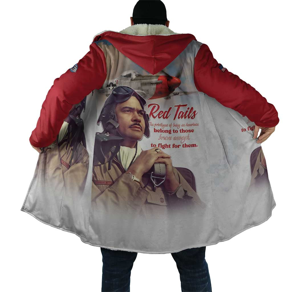 Tuskegee Airmen Red Tails Cloak Red - Brave Enough to Fight