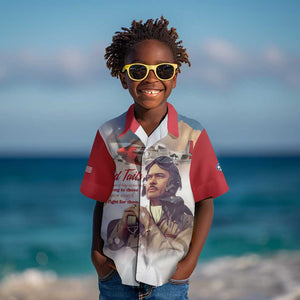 Sky Leaders of WWII Kid Hawaiian Shirt Red Tails Tuskegee Tribute - Red - African Pride