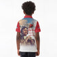 Sky Leaders of WWII Kid Polo Shirt Red Tails Tuskegee Tribute - Red - African Pride