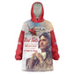 Sky Leaders of WWII Kid Wearable Blanket Hoodie Red Tails Tuskegee Tribute - Red - African Pride