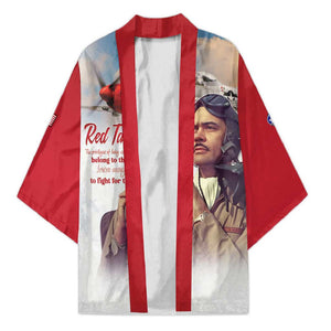 Tuskegee Airmen Red Tails Kimono Red - Brave Enough to Fight
