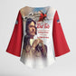 Tuskegee Airmen Red Tails Kimono Sleeve Blouse Red - Brave Enough to Fight