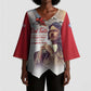 Tuskegee Airmen Red Tails Kimono Sleeve Blouse Red - Brave Enough to Fight
