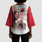 Tuskegee Airmen Red Tails Kimono Sleeve Blouse Red - Brave Enough to Fight