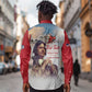 Sky Leaders of WWII Long Sleeve Button Shirt Red Tails Tuskegee Tribute - Red - African Pride