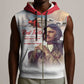 Sky Leaders of WWII Sleeveless Zip Hoodie Red Tails Tuskegee Tribute - Red - African Pride