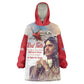 Sky Leaders of WWII Wearable Blanket Hoodie Red Tails Tuskegee Tribute - Red - African Pride