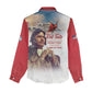 Sky Leaders of WWII Women Casual Shirt Red Tails Tuskegee Tribute - Red - African Pride