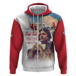 Sky Leaders of WWII Zip Hoodie Red Tails Tuskegee Tribute - Red - African Pride
