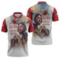 Tuskegee Airmen Red Tails Zipper Polo Shirt Red - Brave Enough to Fight