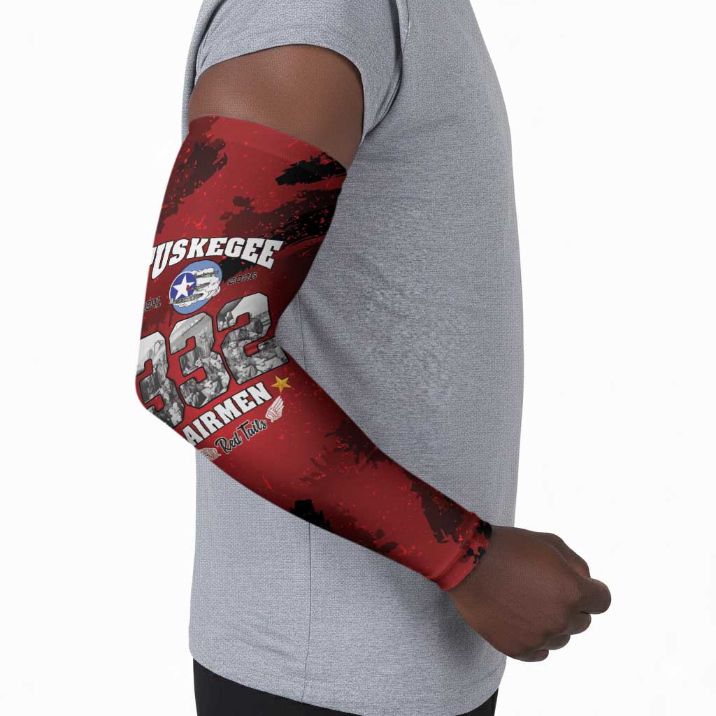 85 Years of Tuskegee Airmen Arm Sleeves 332nd Fighter Group Red Tails
