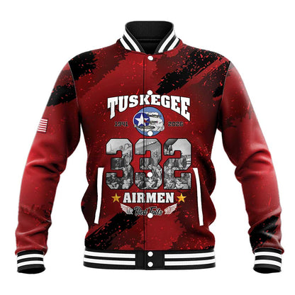Tuskegee Airmen 1941–2026 Baseball Jacket 332nd Red Tails 85th Anniversary - African Pride