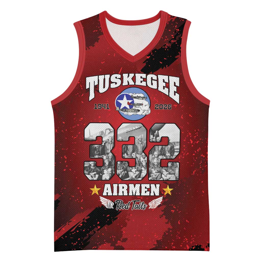 Tuskegee Airmen 1941–2026 Basketball Jersey 332nd Red Tails 85th Anniversary - African Pride