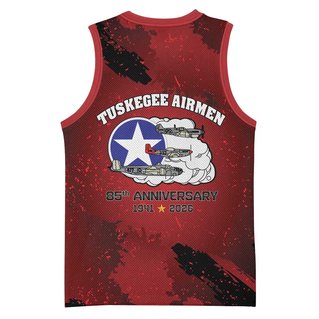 Tuskegee Airmen 1941–2026 Basketball Jersey 332nd Red Tails 85th Anniversary - African Pride