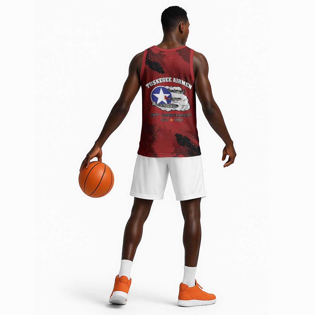 Tuskegee Airmen 1941–2026 Basketball Jersey 332nd Red Tails 85th Anniversary - African Pride
