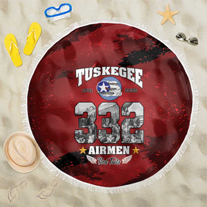Tuskegee Airmen 1941–2026 Beach Blanket 332nd Red Tails 85th Anniversary - African Pride