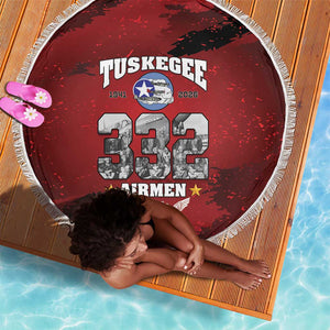 Tuskegee Airmen 1941–2026 Beach Blanket 332nd Red Tails 85th Anniversary - African Pride