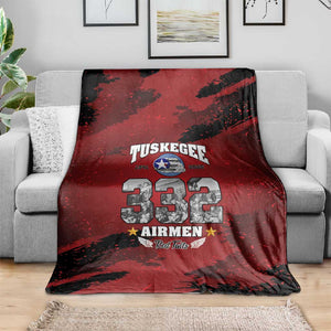 Tuskegee Airmen 1941–2026 Blanket 332nd Red Tails 85th Anniversary - African Pride