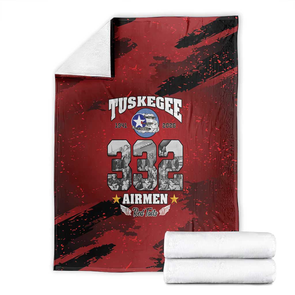 Tuskegee Airmen 1941–2026 Blanket 332nd Red Tails 85th Anniversary - African Pride