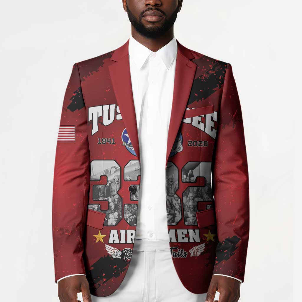 85 Years of Tuskegee Airmen Blazer 332nd Fighter Group Red Tails