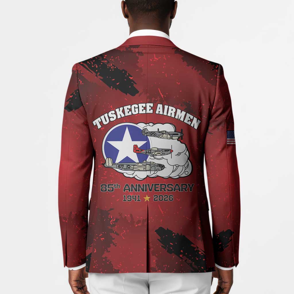 85 Years of Tuskegee Airmen Blazer 332nd Fighter Group Red Tails