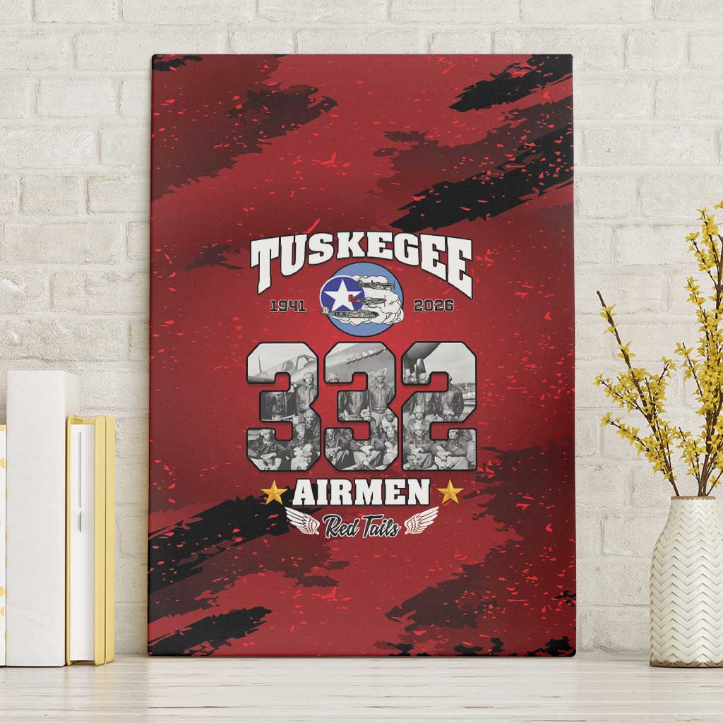 Tuskegee Airmen 1941–2026 Canvas Wall Art 332nd Red Tails 85th Anniversary - African Pride