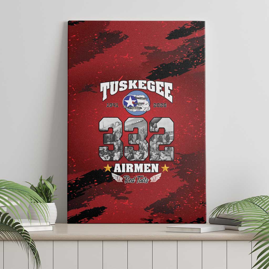 Tuskegee Airmen 1941–2026 Canvas Wall Art 332nd Red Tails 85th Anniversary - African Pride