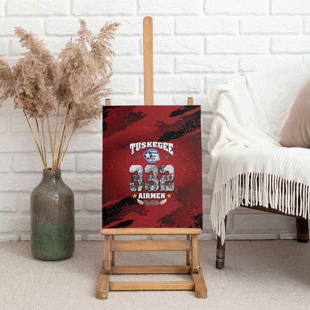Tuskegee Airmen 1941–2026 Canvas Wall Art 332nd Red Tails 85th Anniversary - African Pride