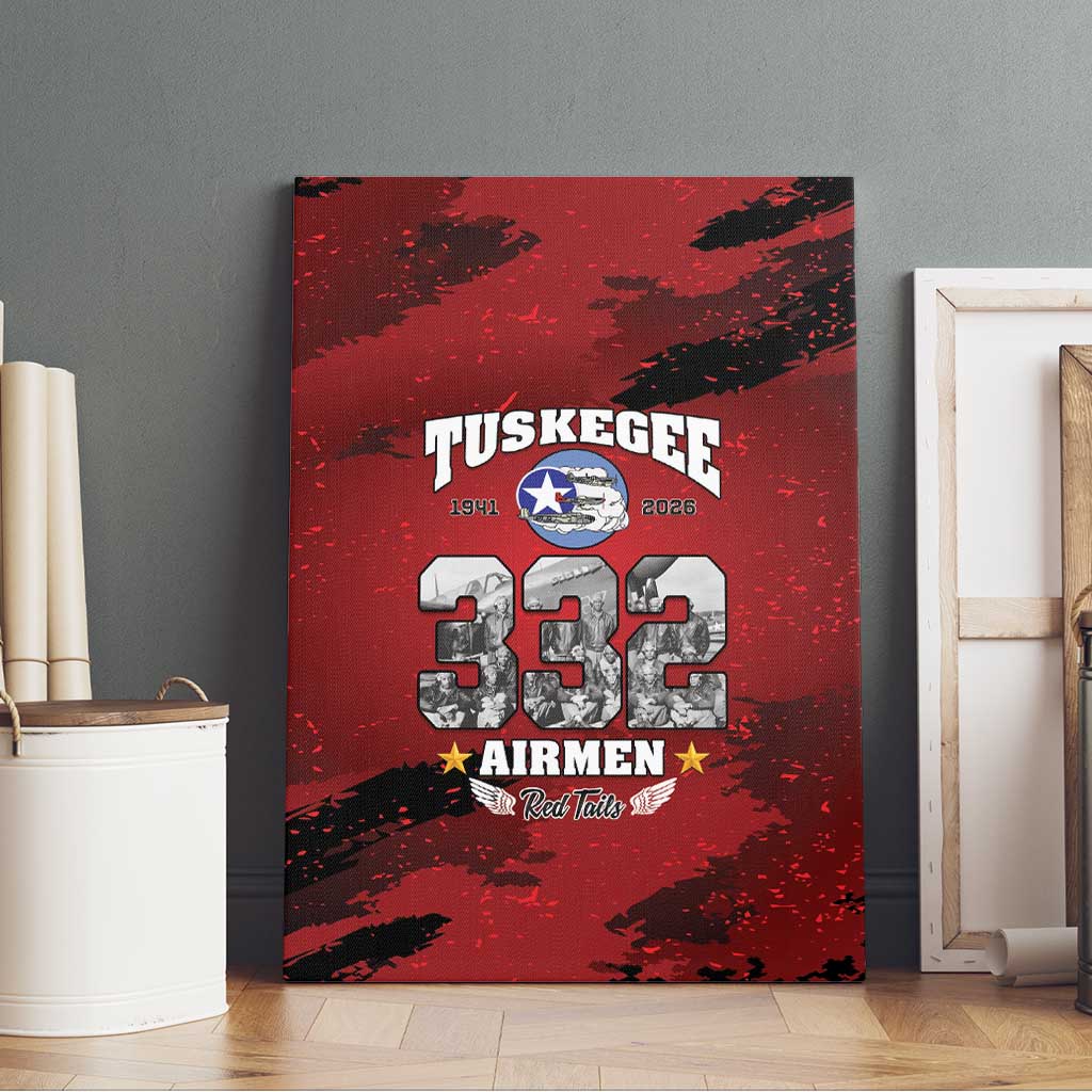 Tuskegee Airmen 1941–2026 Canvas Wall Art 332nd Red Tails 85th Anniversary - African Pride