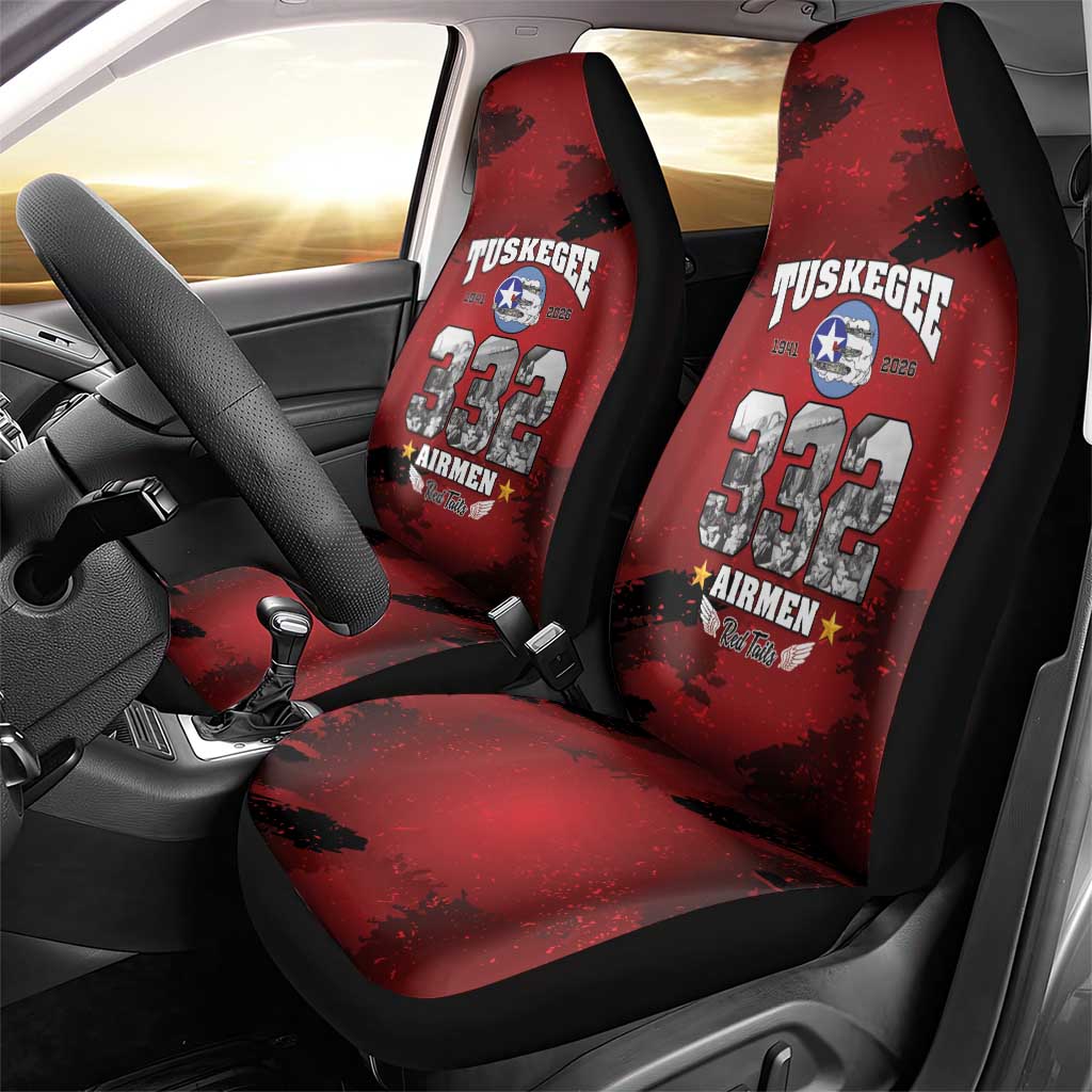 Tuskegee Airmen 1941–2026 Car Seat Cover 332nd Red Tails 85th Anniversary - African Pride