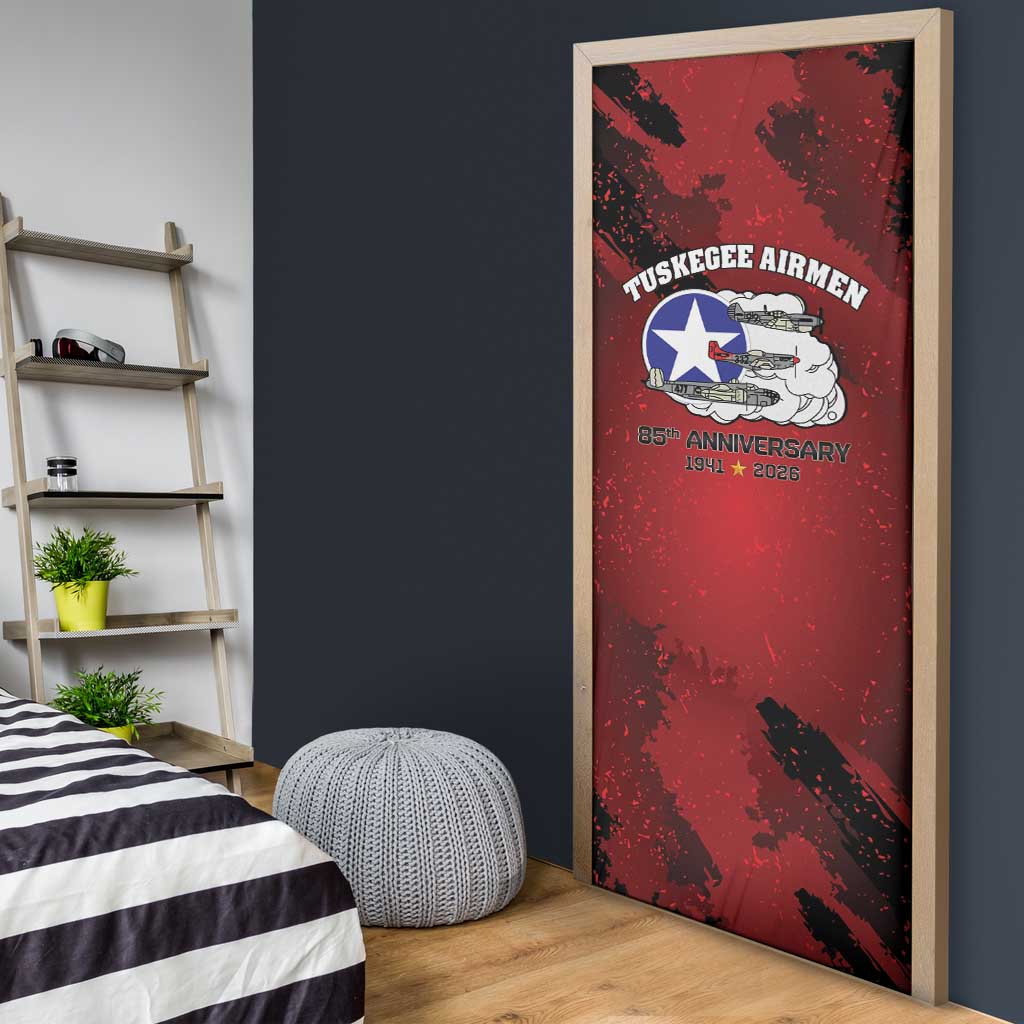 85 Years of Tuskegee Airmen Door Cover 332nd Fighter Group Red Tails