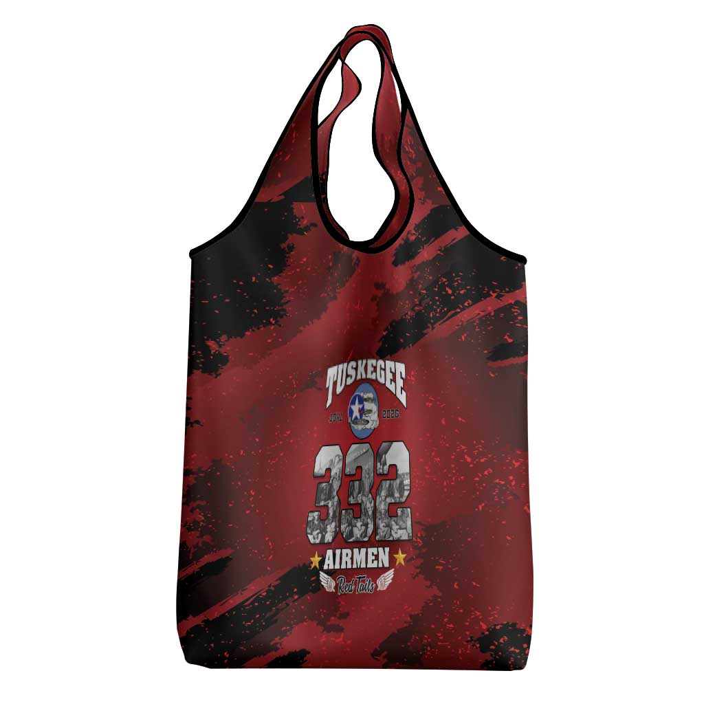 Tuskegee Airmen 1941–2026 Grocery Bag 332nd Red Tails 85th Anniversary - African Pride