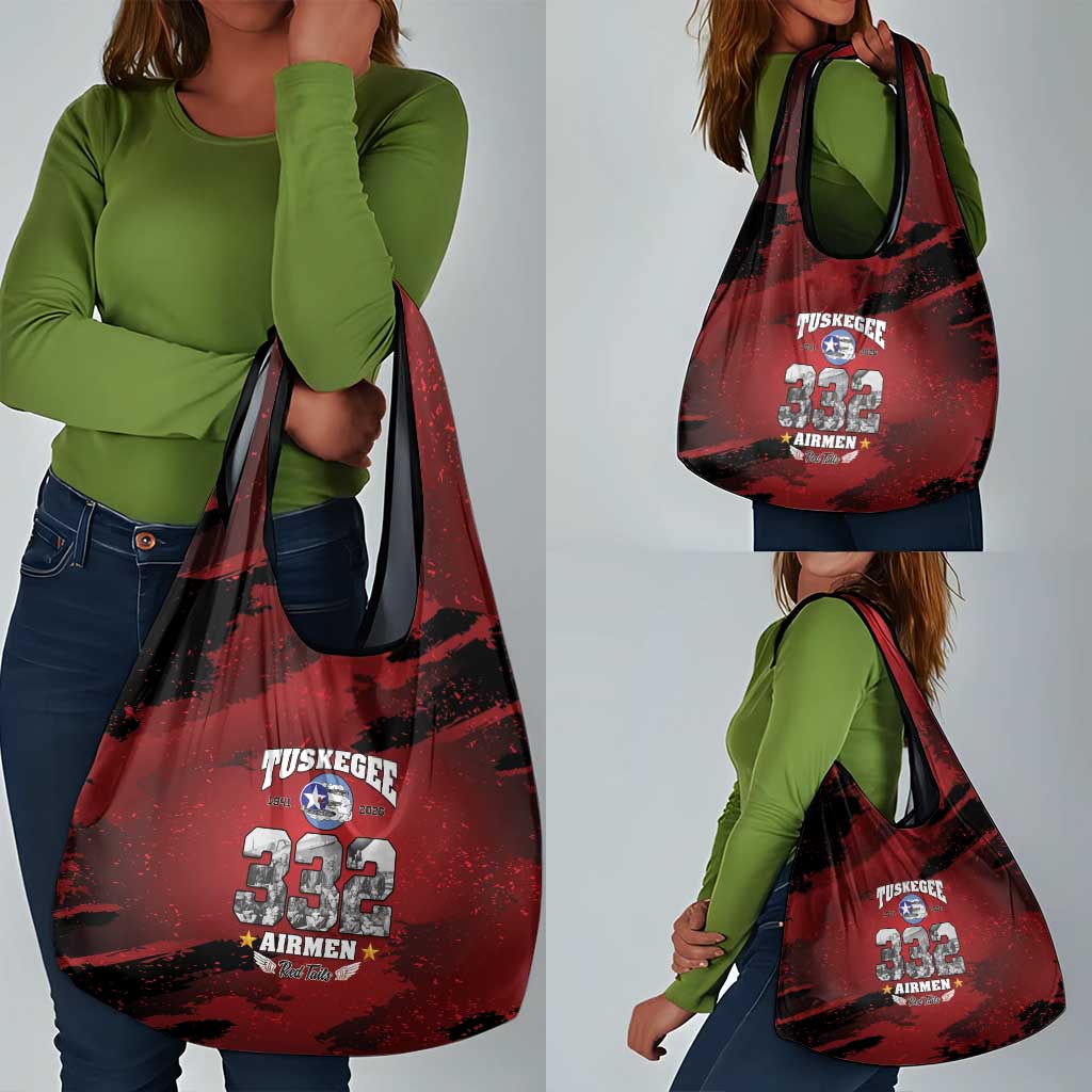 Tuskegee Airmen 1941–2026 Grocery Bag 332nd Red Tails 85th Anniversary - African Pride