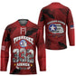 85 Years of Tuskegee Airmen Hockey Jersey 332nd Fighter Group Red Tails