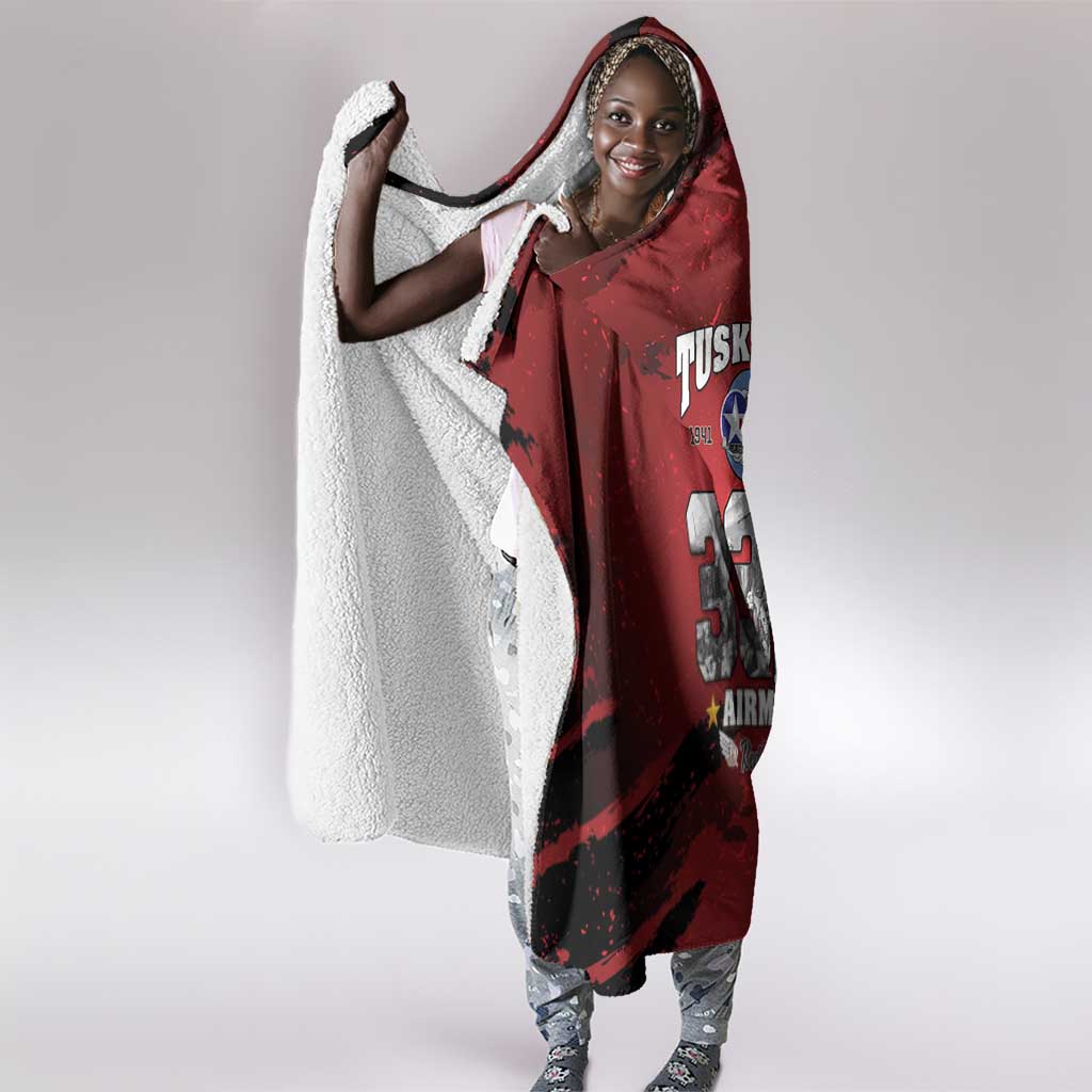 Tuskegee Airmen 1941–2026 Hooded Blanket 332nd Red Tails 85th Anniversary - African Pride