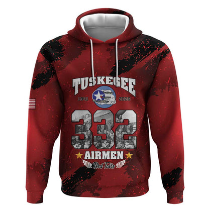 Tuskegee Airmen 1941–2026 Hoodie 332nd Red Tails 85th Anniversary - African Pride