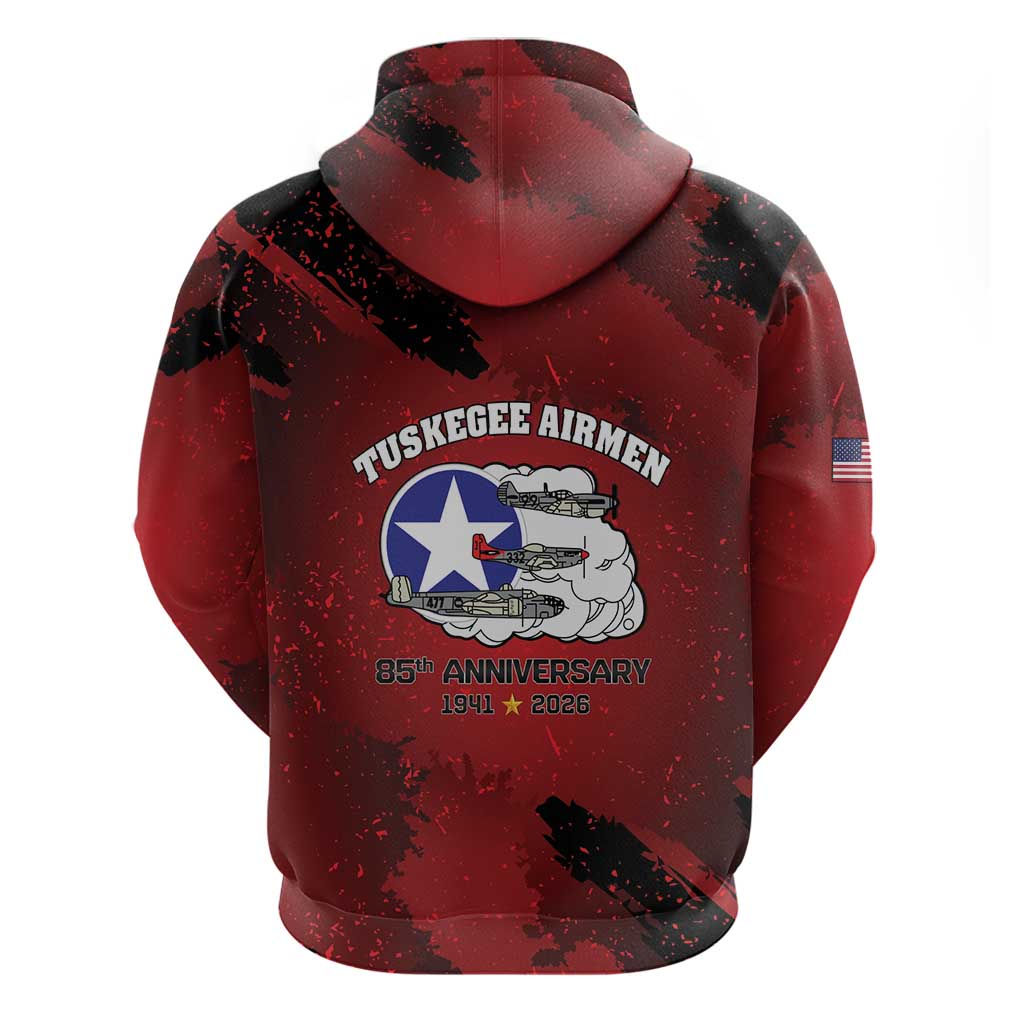 Tuskegee Airmen 1941–2026 Hoodie 332nd Red Tails 85th Anniversary - African Pride