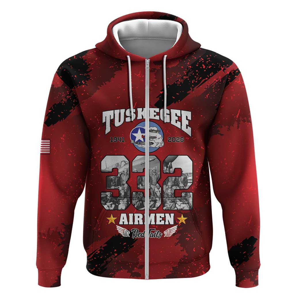 Tuskegee Airmen 1941–2026 Hoodie 332nd Red Tails 85th Anniversary - African Pride