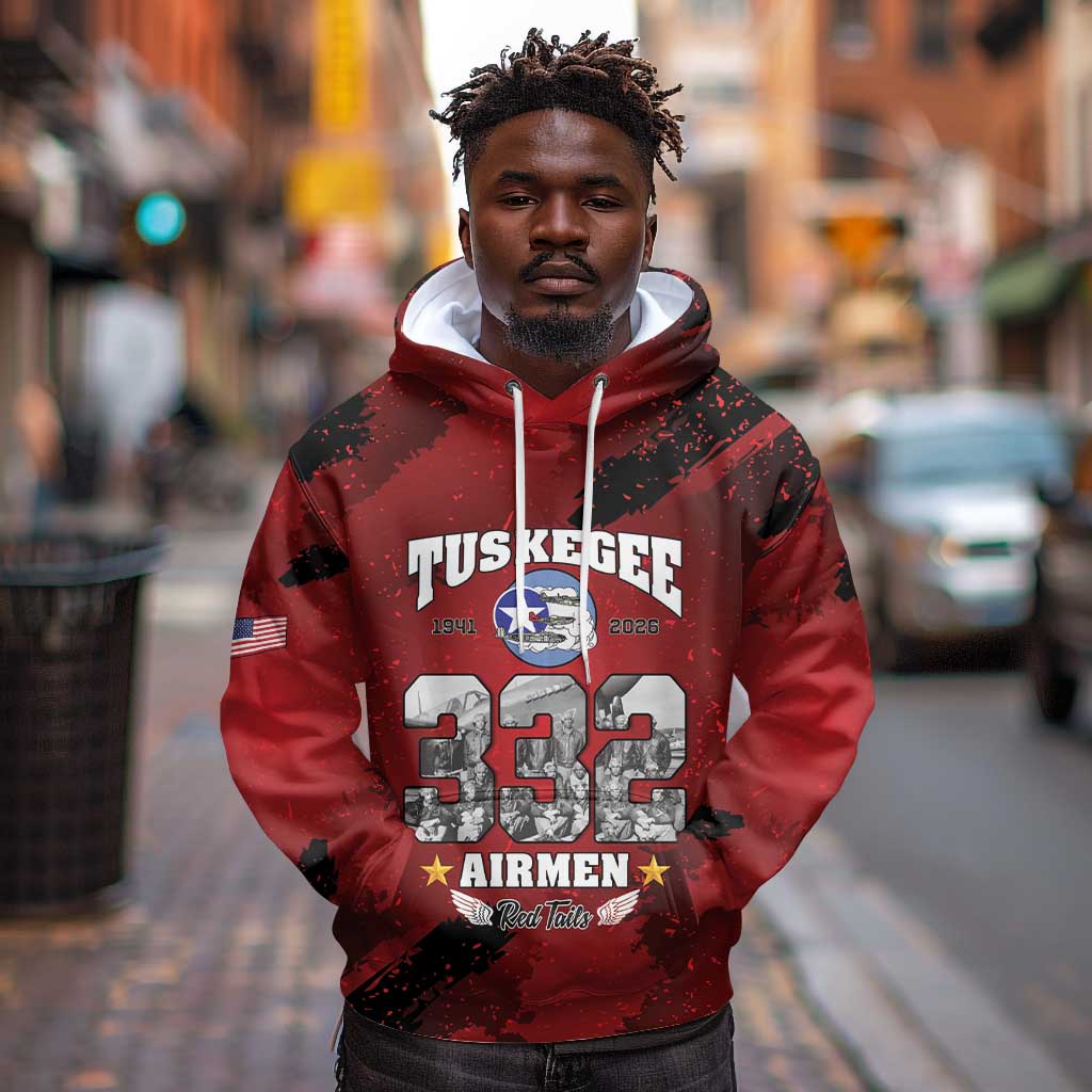 Tuskegee Airmen 1941–2026 Hoodie 332nd Red Tails 85th Anniversary - African Pride