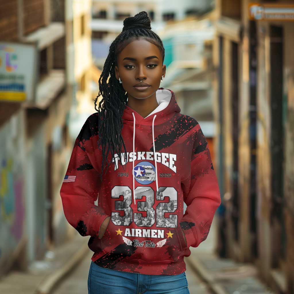 Tuskegee Airmen 1941–2026 Hoodie 332nd Red Tails 85th Anniversary - African Pride