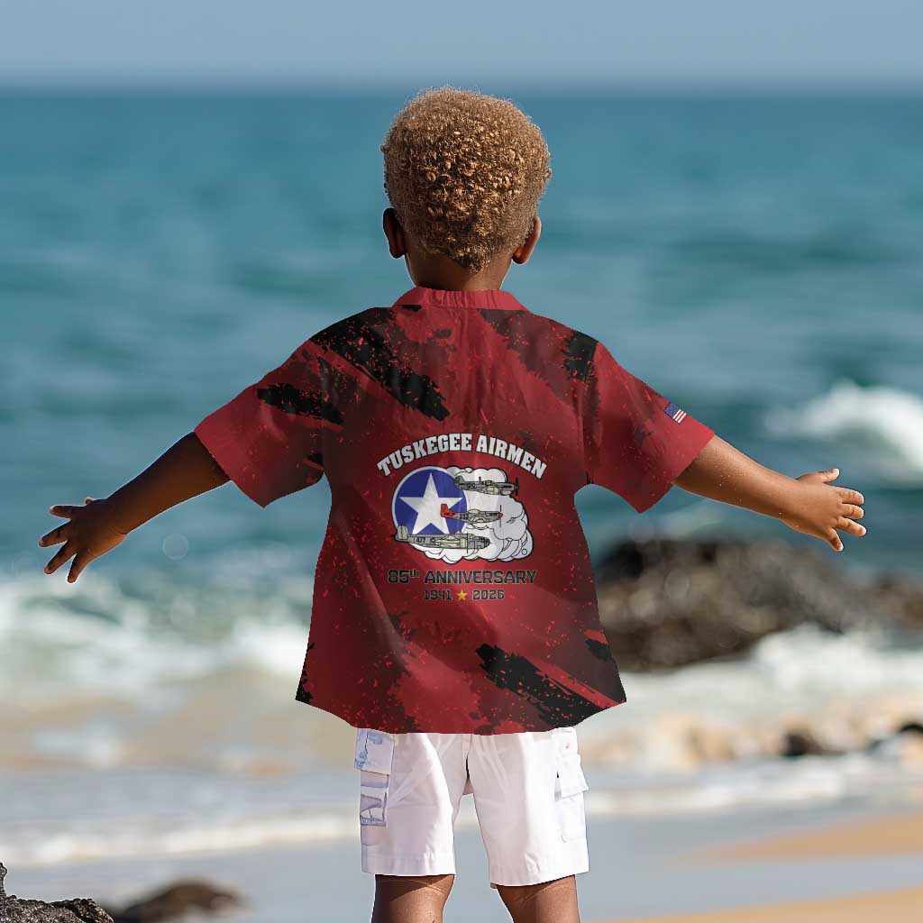 Tuskegee Airmen 1941–2026 Kid Hawaiian Shirt 332nd Red Tails 85th Anniversary - African Pride