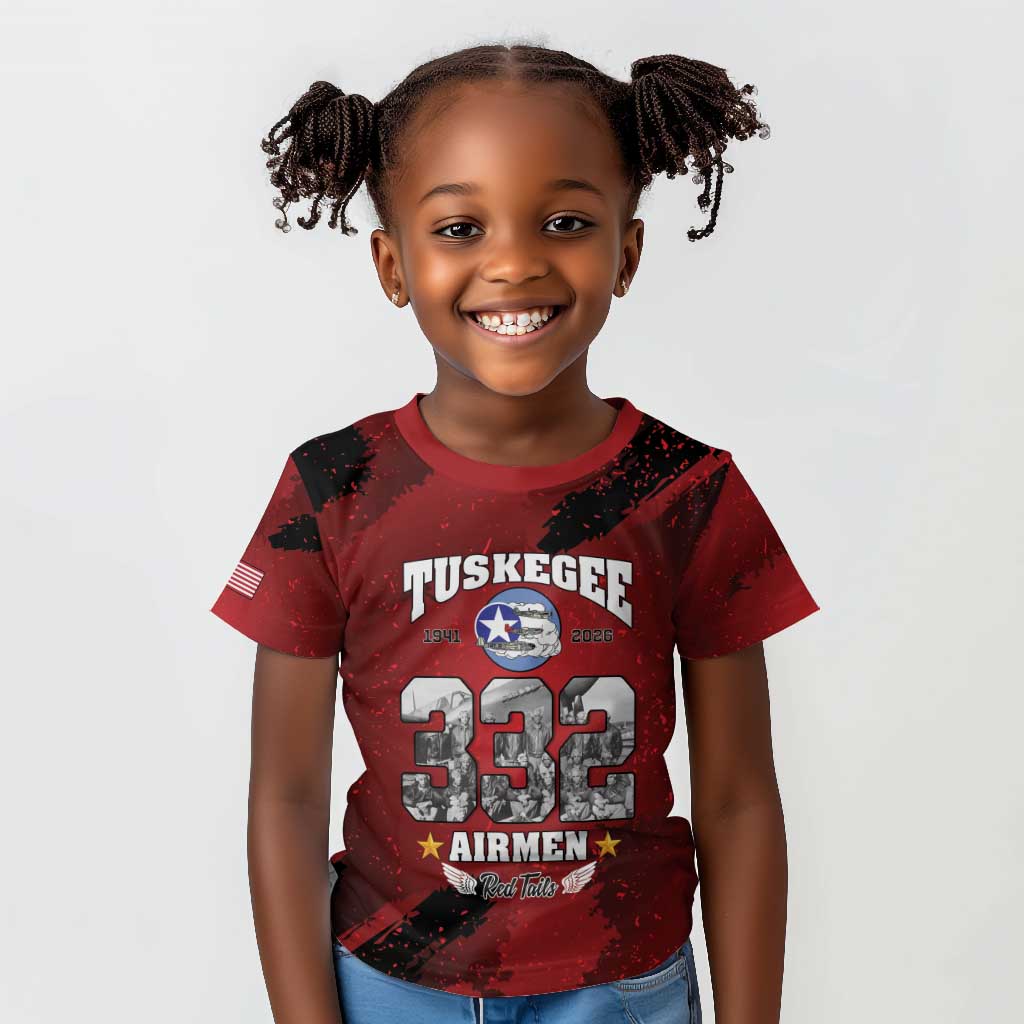 Tuskegee Airmen 1941–2026 Kid T shirt 332nd Red Tails 85th Anniversary - African Pride