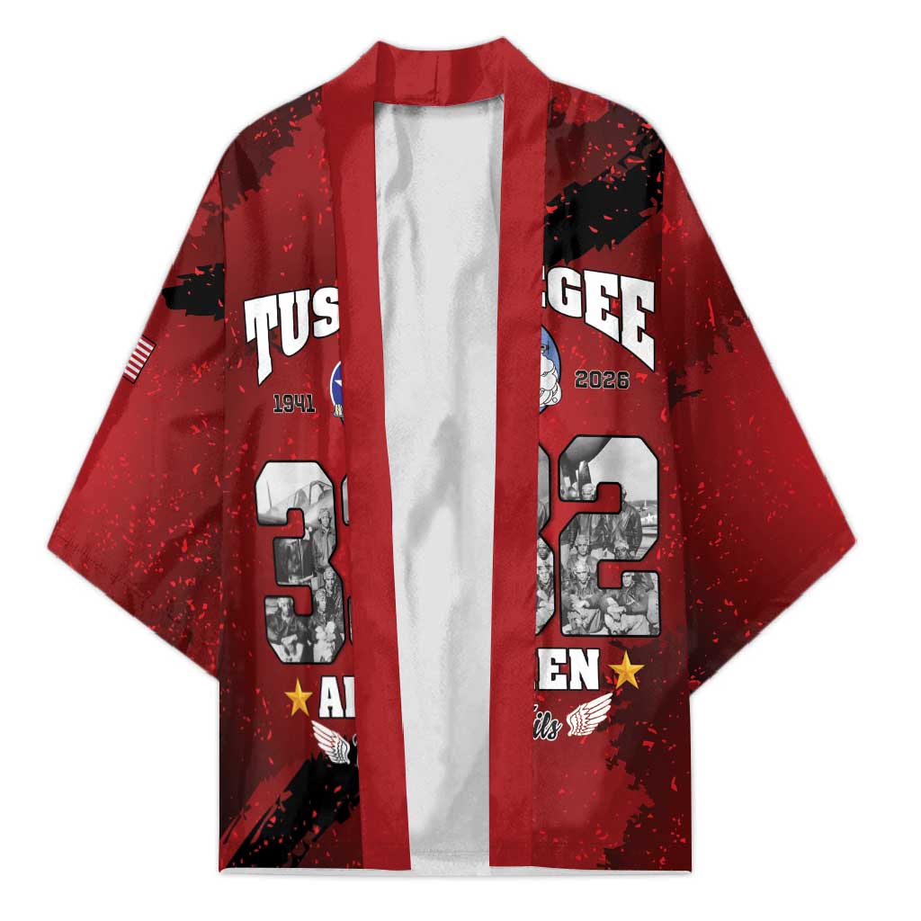 85 Years of Tuskegee Airmen Kimono 332nd Fighter Group Red Tails
